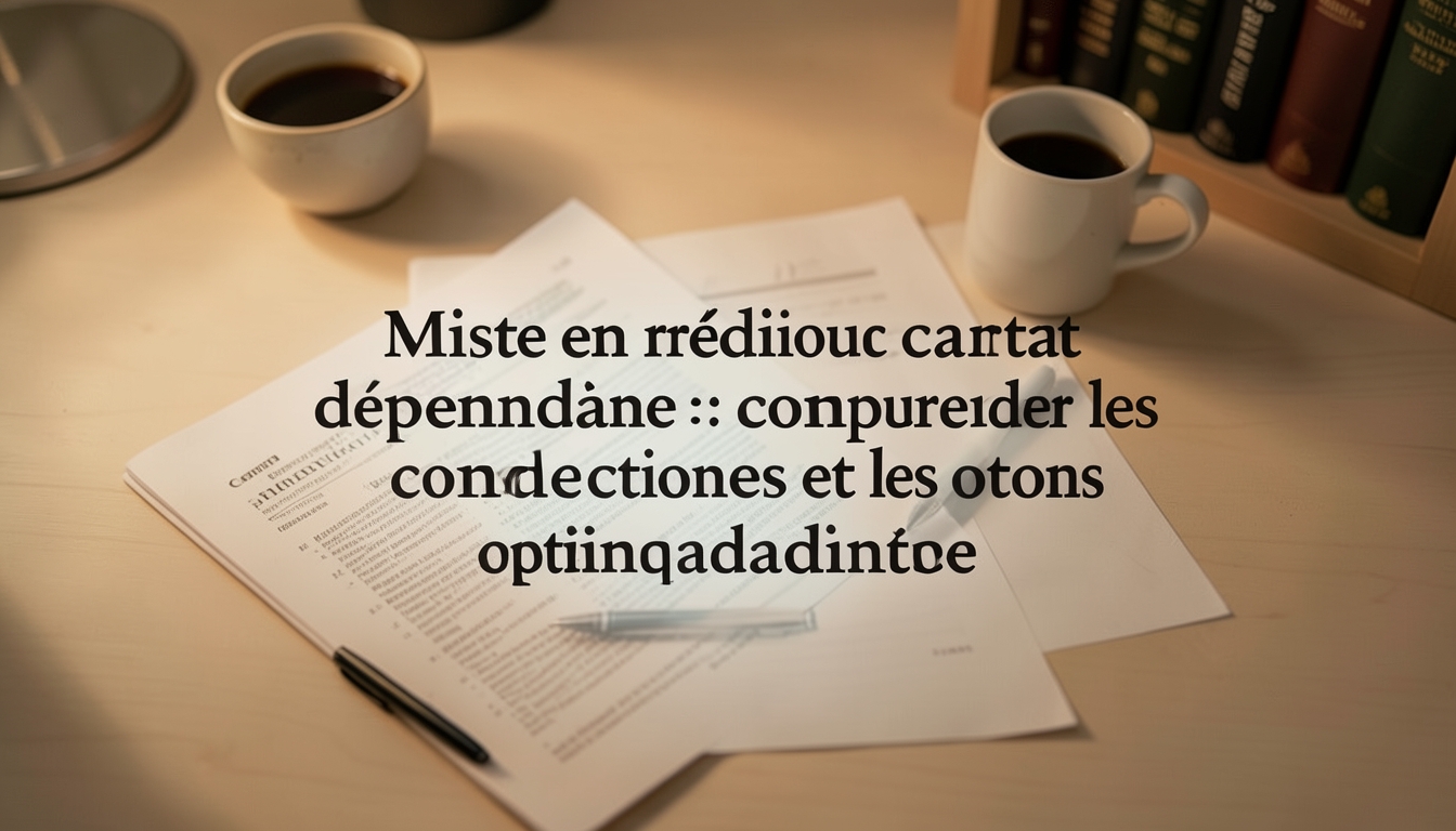 mise en réduction contrat dépendance